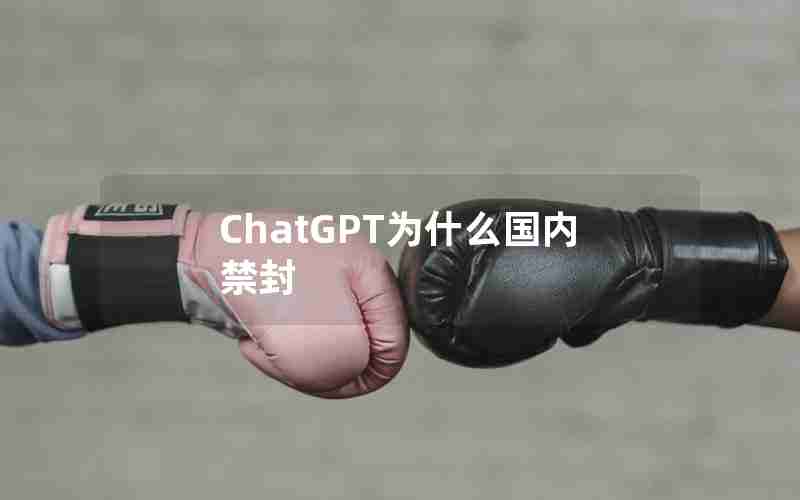 ChatGPT为什么国内禁封