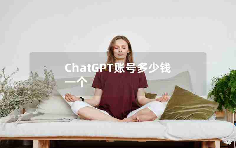 ChatGPT账号多少钱一个