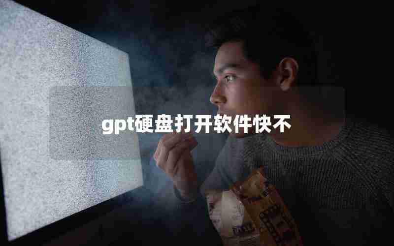 gpt硬盘打开软件快不