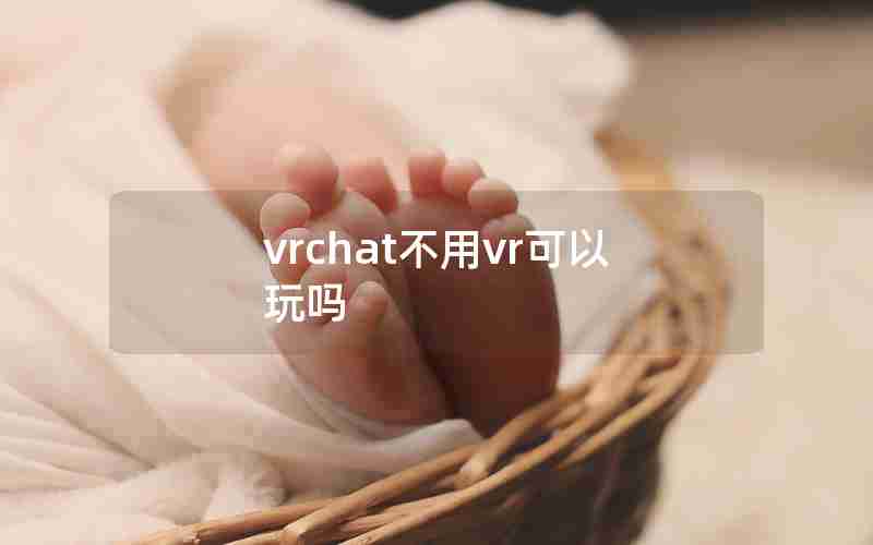 vrchat不用vr可以玩吗