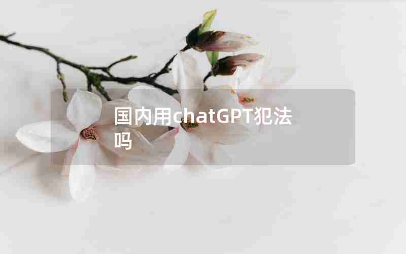 国内用chatGPT犯法吗