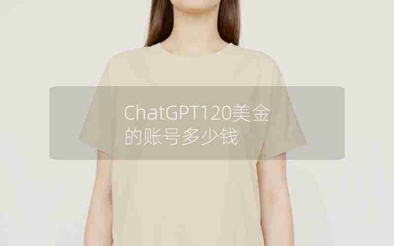 ChatGPT120美金的账号多少钱