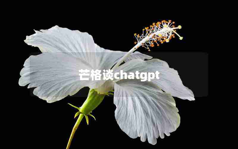 芒格谈chatgpt