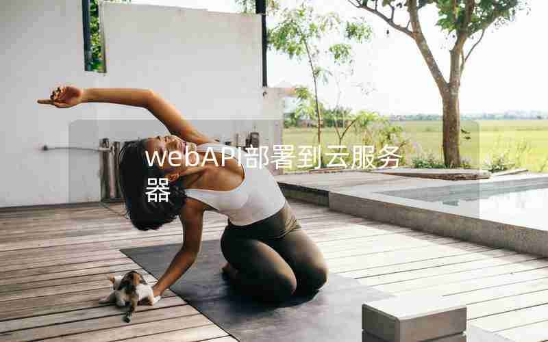 webAPI部署到云服务器