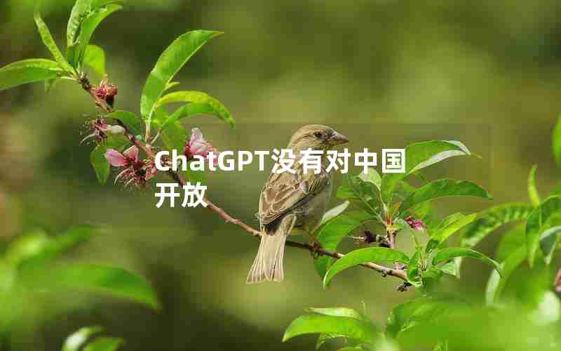 ChatGPT没有对中国开放