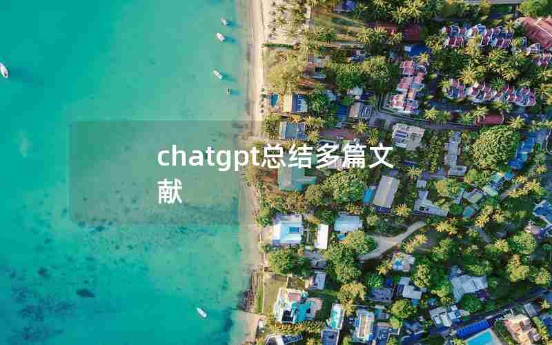 chatgpt总结多篇文献