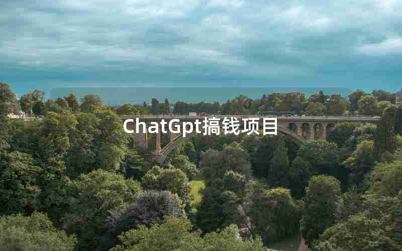 ChatGpt搞钱项目