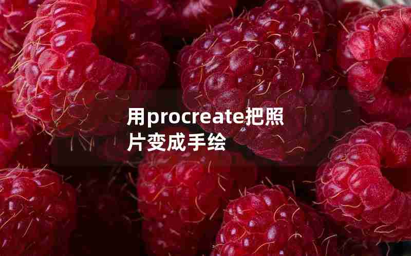 用procreate把照片变成手绘