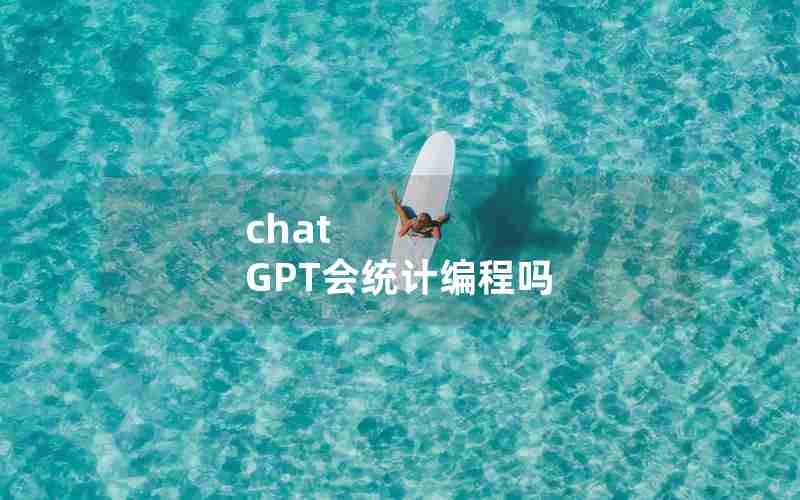 chat GPT会统计编程吗