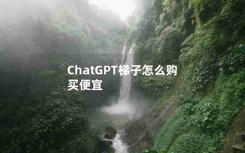 ChatGPT梯子怎么购买便宜