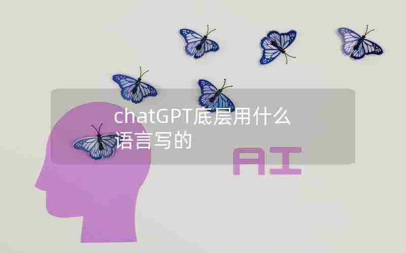 chatGPT底层用什么语言写的