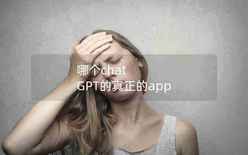 哪个chat GPT的真正的app