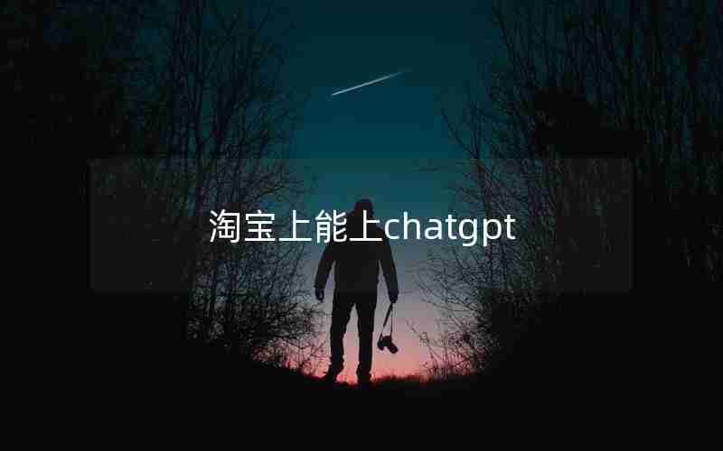 淘宝上能上chatgpt