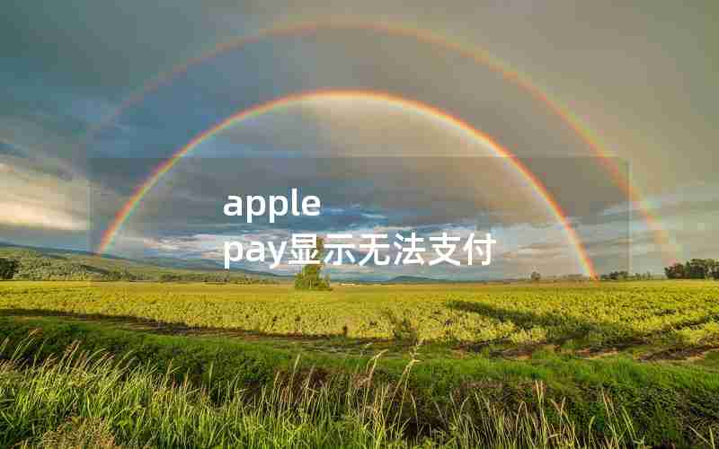 apple pay显示无法支付