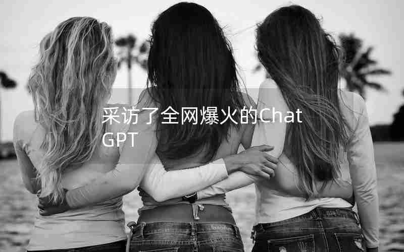 采访了全网爆火的ChatGPT