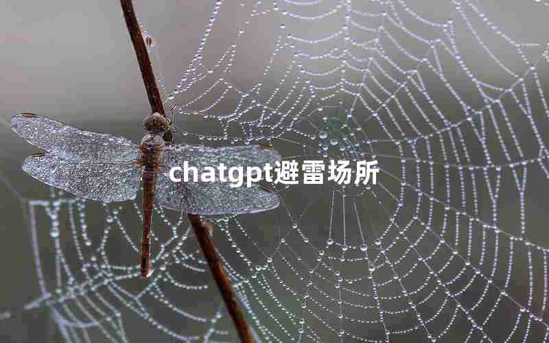 chatgpt避雷场所