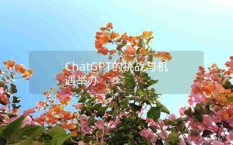 ChatGPT的挑战与机遇举办