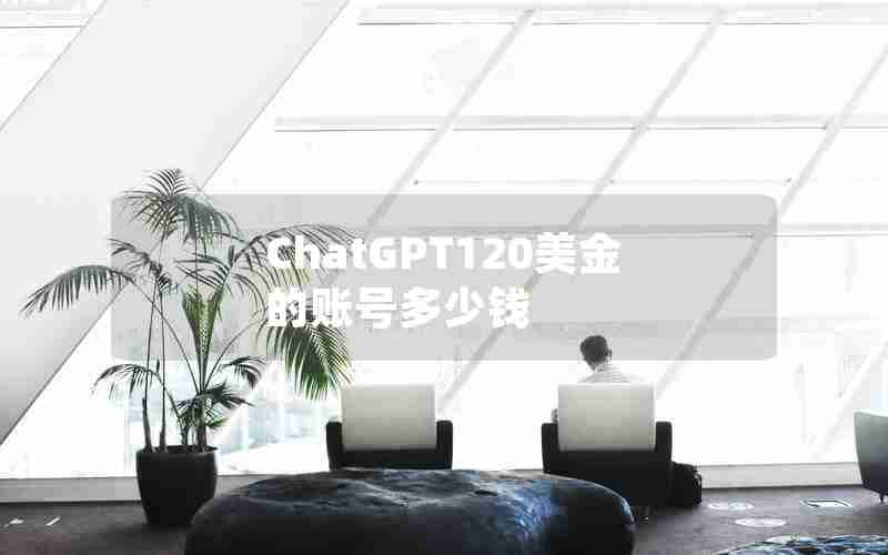 ChatGPT120美金的账号多少钱