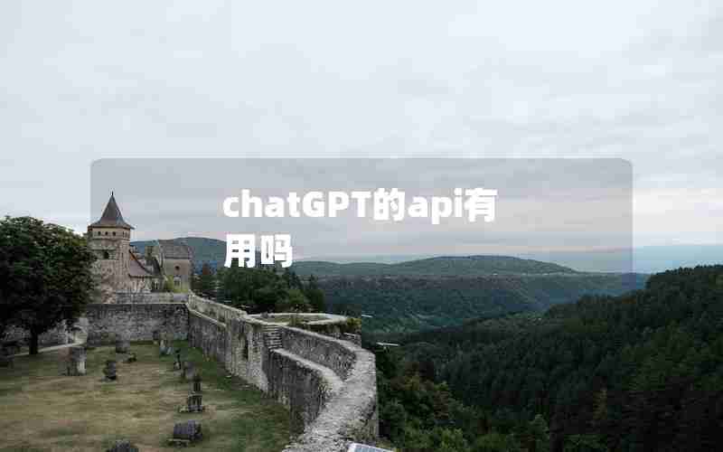 chatGPT的api有用吗