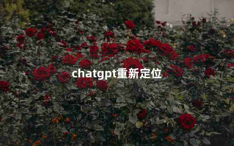 chatgpt重新定位