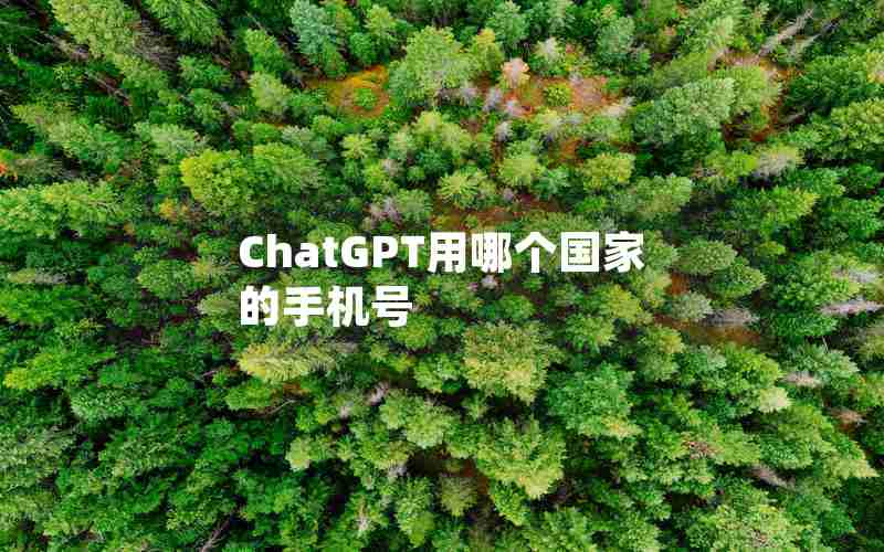 ChatGPT用哪个国家的手机号