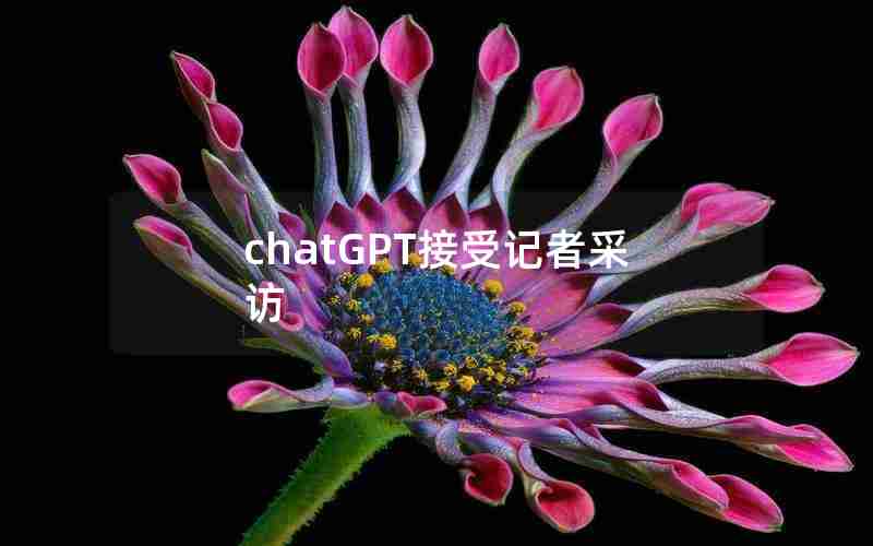 chatGPT接受记者采访