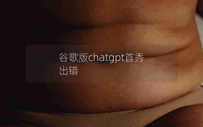 谷歌版chatgpt首秀出错;chat partner下载