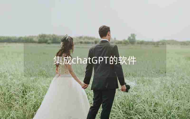 集成chatGPT的软件