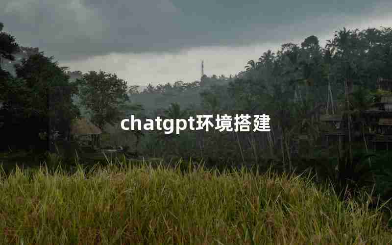 chatgpt环境搭建