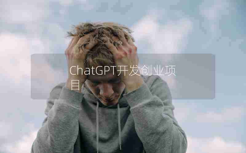 ChatGPT开发创业项目