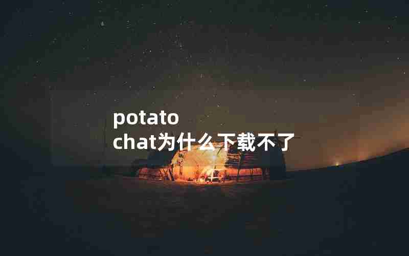 potato chat为什么下载不了