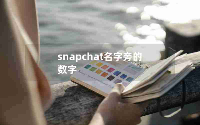 snapchat名字旁的数字