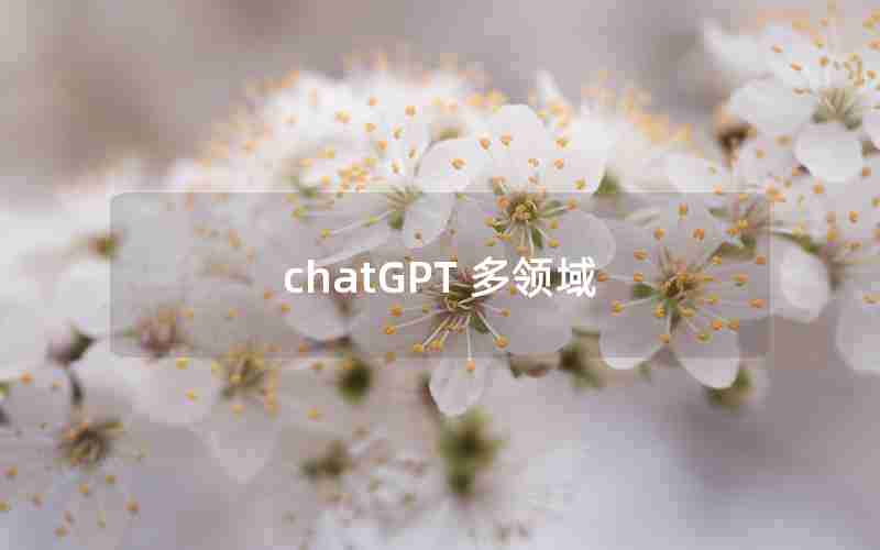 chatGPT 多领域