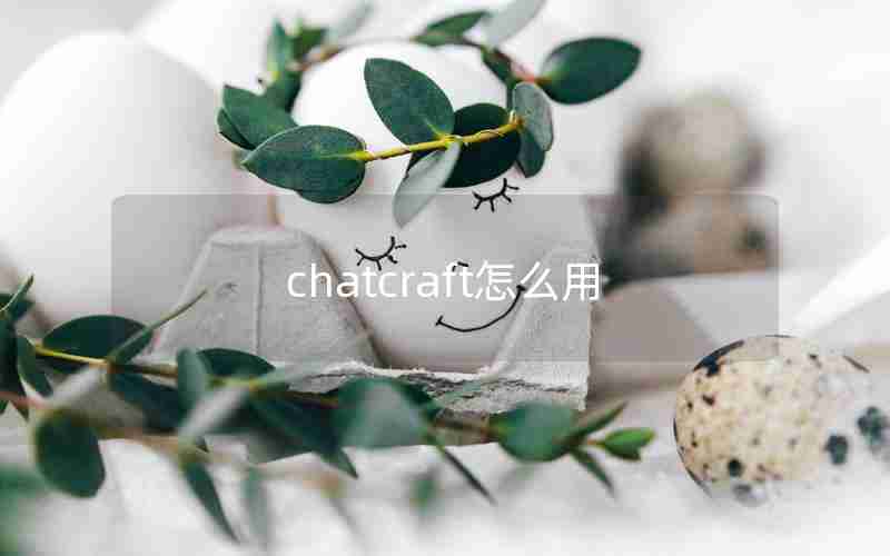 chatcraft怎么用