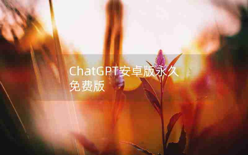 ChatGPT安卓版永久免费版
