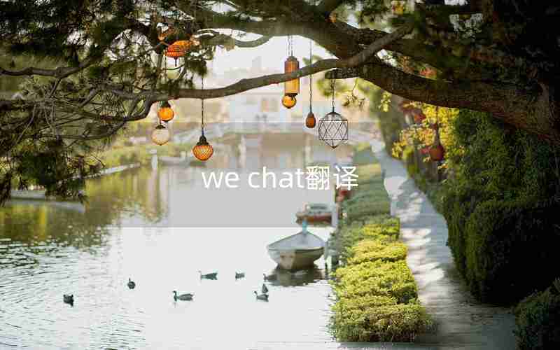 we chat翻译