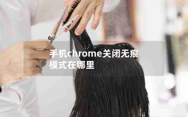 手机chrome关闭无痕模式在哪里