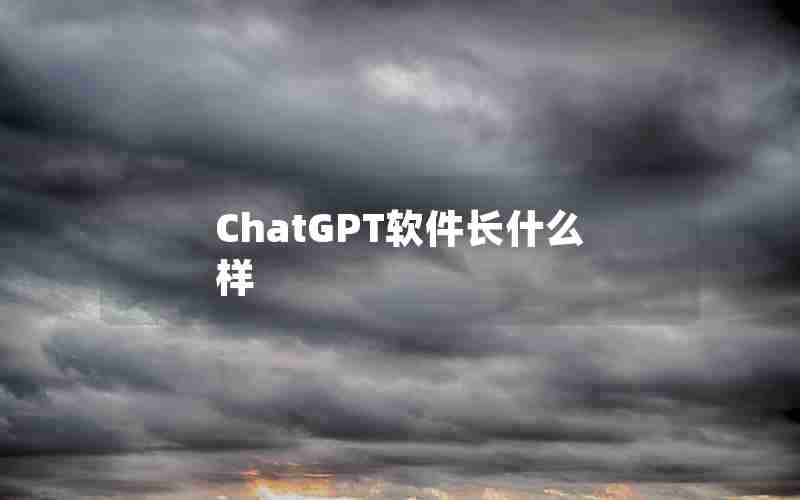 ChatGPT软件长什么样