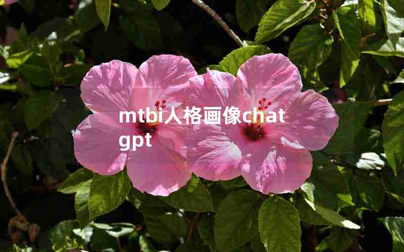 mtbi人格画像chatgpt,中国MBTI-G人格类型量表书籍