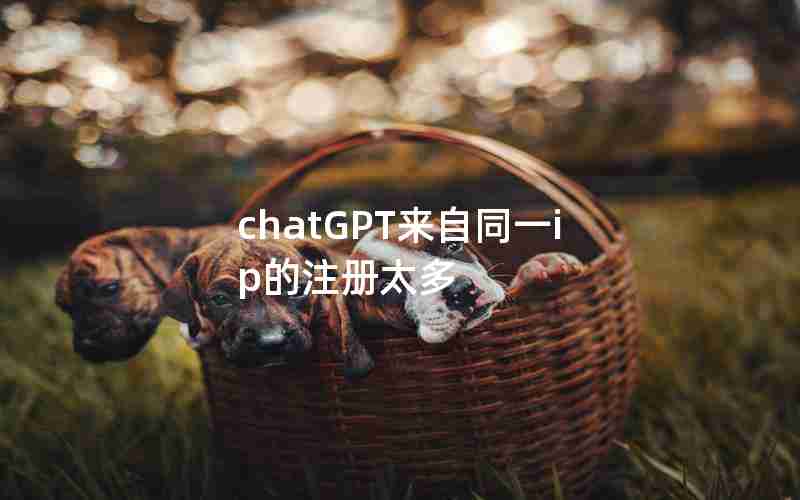 chatGPT来自同一ip的注册太多