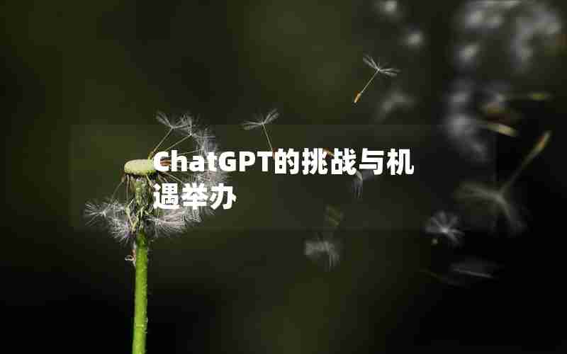 ChatGPT的挑战与机遇举办