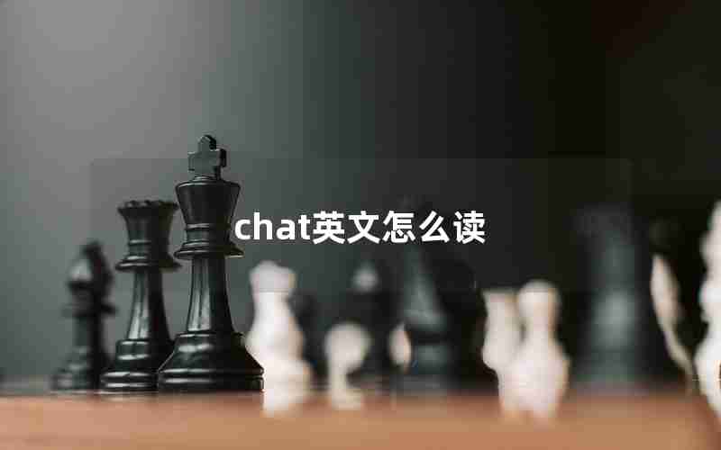 chat英文怎么读