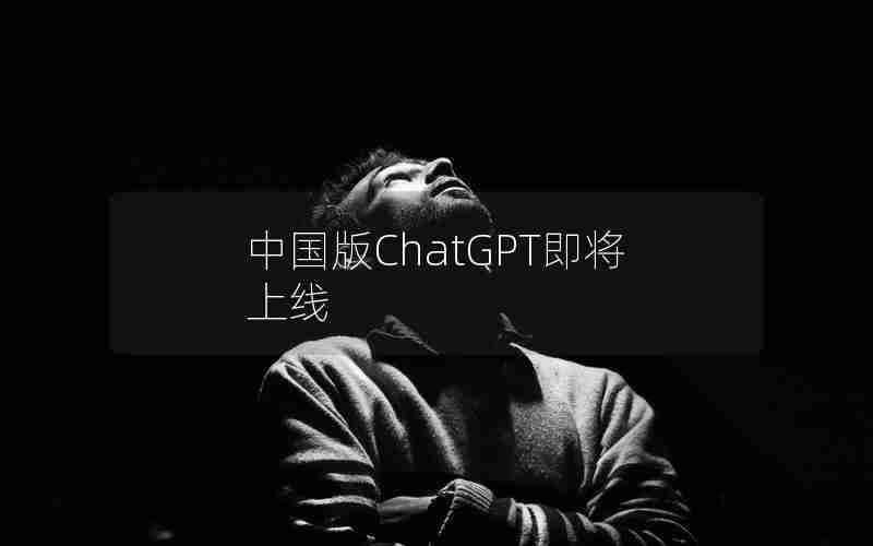 中国版ChatGPT即将上线