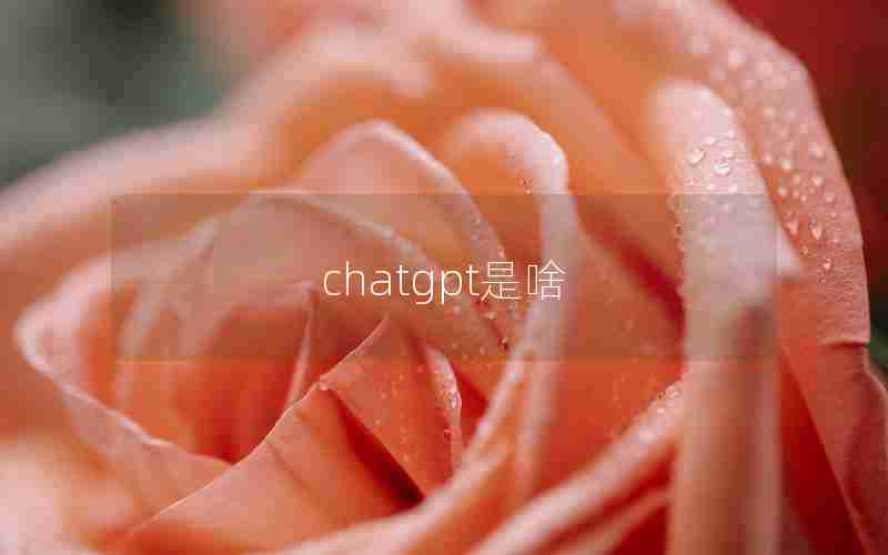 chatgpt是啥