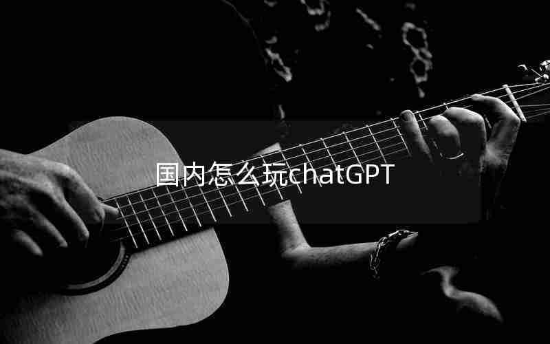 国内怎么玩chatGPT