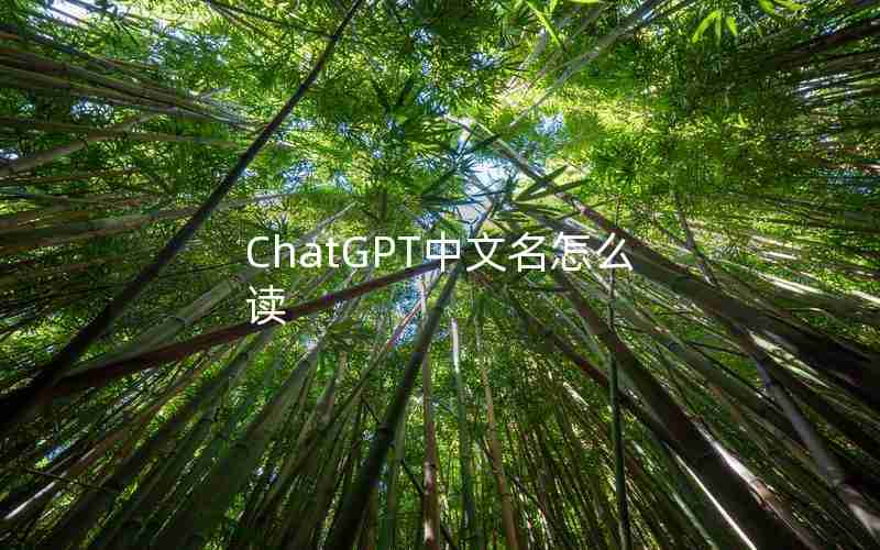 ChatGPT中文名怎么读