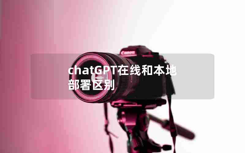 chatGPT在线和本地部署区别