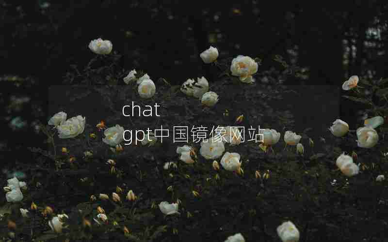 chat gpt中国镜像网站