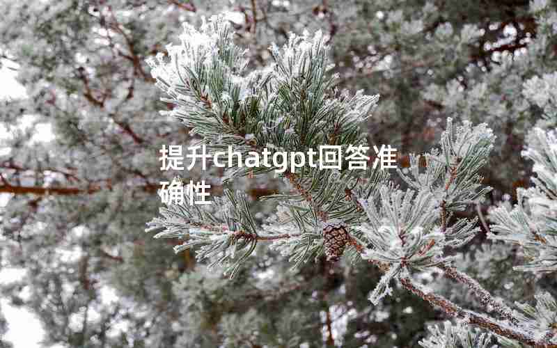 提升chatgpt回答准确性