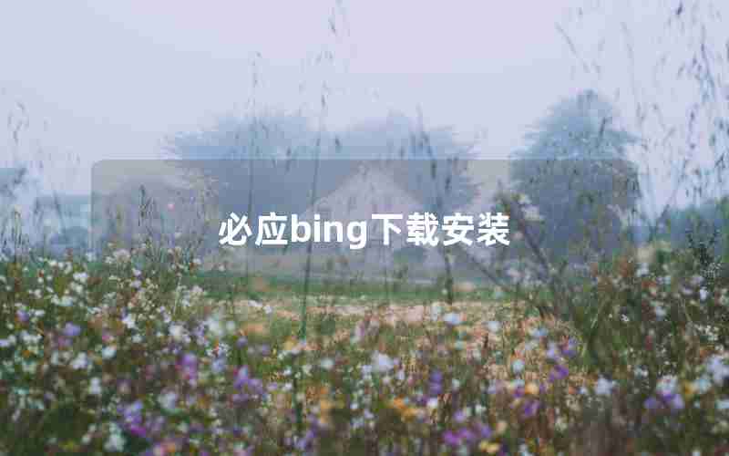 必应bing下载安装